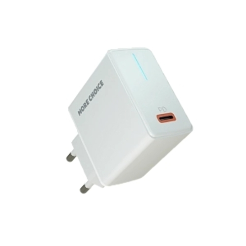 Сетевое зарядное устройство MORE CHOICE (4610196408922) NC60i, белый