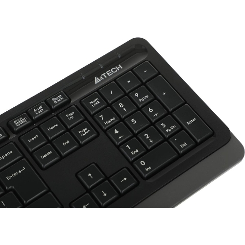 Комплект клавиатура+мышь A4Tech FStyler F1010 проводной, USB, 1600 DPI, чёрный