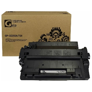 Картридж лазерный GalaPrint GP-CE255A/724 черный (6000 стр.) для HP LJ P3010/3015d/3015dn/3015n/3015x/3016/MFP M525/Canon LBP6750dn/6780x