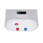 Водонагреватель Thermex Flat Plus IF 50V (PRO) накопительный электрический 50 л потребляемая мощность 2 кВт (220 В) электронное управление магниевый анод (2 шт.) вертикальный монтаж на стену с нижней подводкой (') максимальная температура нагрева воды до 75 °С Размеры (ШxВxГ) 452x865x239 мм системы защиты: УЗО, от перегрева, замерзания, предохранительный клапан функции: дисплей, индикатор включения, индикатор нагрева, термометр, самодиагностика, ограничение температуры нагрева, ускоренный нагрев