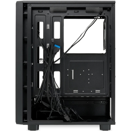 Компьютерный корпус HSPD M510, Mesh Mid Tower, черный, TG, 0.5 SPCC, 4x120мм ARGB ATX, mATX, mITX 180/280/160мм 1x2.5