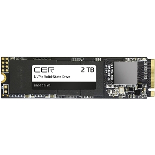 Накопитель SSD CBR Base SSD-002Tb-M.2-BS24b, 2Tb, M.2 2280, PCIe 3.0 x4, NVMe, R/W 3500/3100