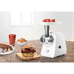 Мясорубка электрическая Bosch MFW2520W белый, 1500 Вт, 1.7 кг/мин, насадки - 4
