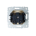 Розетка 1-местная IEK BRITE РС10-1-0-БрКр (BR-R10-10-K10) 10А, без заземления, без защитных шторок, бежевый