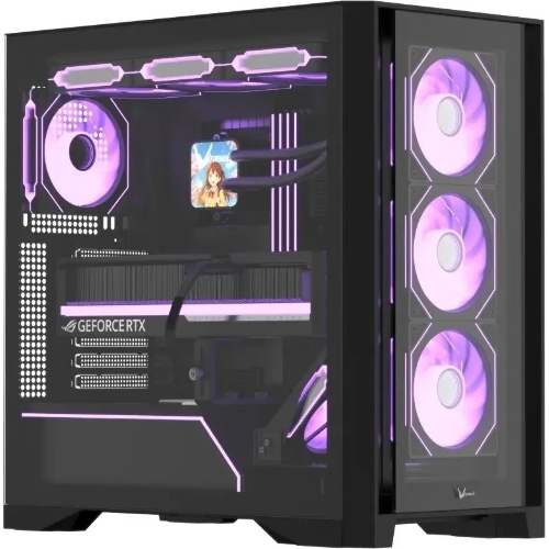 Компьютерный корпус AeroCool/Formula Air Power G8 черный без БП ATX 2xUSB 3.0 1xUSB3.1 audio bott PSU
