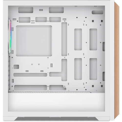 Компьютерный корпус без блока питания SAMA Z60 белый, Midi-Tower, TG, 4x140мм ARGb, 2xUSB 3.0 + 1xUSB 3.1 Type-C, E-ATX, ATX, mATX, mITX белый