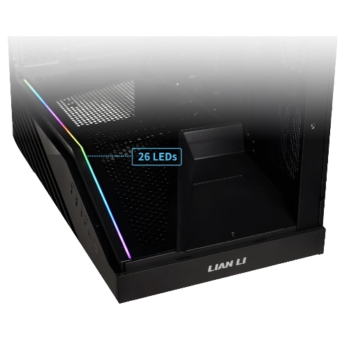 Компьютерный корпус Lian-Li V100 черный без БП ATX 9x120мм 6x140мм 2xUSB3.0 1xUSB3.1 audio bott PSU
