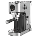 Кофеварка рожковая Korting KCM 1001 EX нержавеющая сталь, молотый, 1.2 л, 1350 Вт, 20 бар