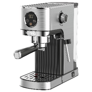 Кофеварка рожковая Korting KCM 1001 EX нержавеющая сталь, молотый, 1.2 л, 1350 Вт, 20 бар