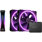 Вентилятор для корпуса Case Cooler NZXT F120 RGb DUO Triple Pack (120x120x25мм, 4-pin PWM, RGb, 48.58CFM, 29dBA, 1800RPM, белый, 3pcs)