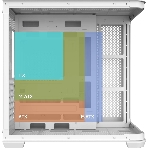 Корпус без блока питания Raijintek ATREUS BT7, Midi-Tower, TG, 7x120мм ARGB, 2xUSB-A 3.0 + 1xUSB Type-C , E-ATX, ATX, mATX, mITX White