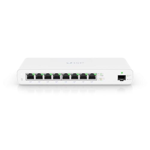 Коммутатор UISP Switch UISP-S PoE-коммутатор, 8х 1G RJ45, 1х SFP, раздача 110 Вт