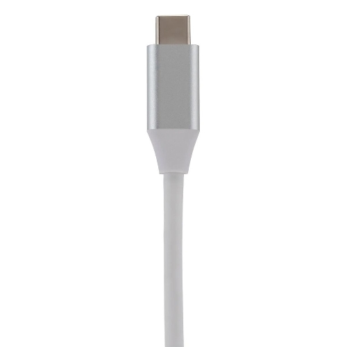 Кард-ридер Digma CR-С2501-S/серебристый/SD/TF/micro-SD/USB Type-C/алюминий