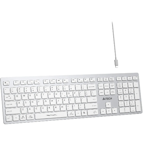 Клавиатура беспроводная A4Tech Fstyler FBX50C, USB, Bluetooth/Радиоканал, белый
