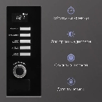 Встраиваемая микроволновая печь Zigmund & Shtain BMO 21 B черный, 20 л, 1200 Вт, переключатели - поворотный механизм/кнопки