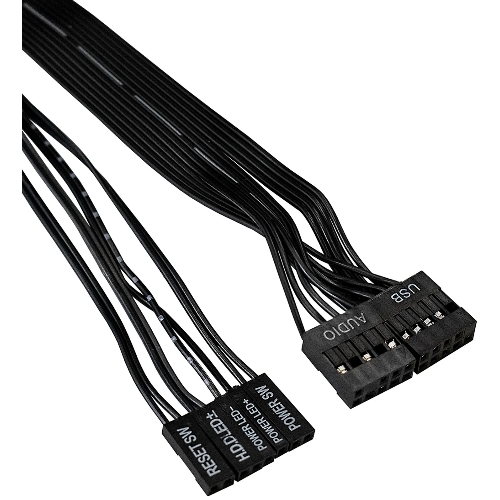 Компьютерный корпус Miditower ExeGate XP-332-UNS350 (ATX, БП UNS350 с вент. 12см, 2хUSB, аудио, черный)