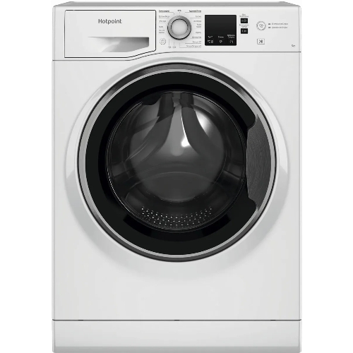 Стиральная машина Hotpoint NUS 5015 S RU белый, загр.фронтальная, макс.: 5 кг, 1000 об/мин, класс: А