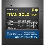 Блок питания Montech TITAN GOLD Gen.5 (TITAN GOLD 750 TIS0123), 750 Вт, 80 PLUS GOLD, 135 мм, модульный, черный