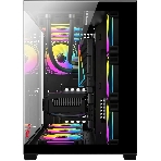 Компьютерный корпус Bloody CC-122 черный без БП ATX 10x120мм 1xUSB2.0 1xUSB3.0 audio