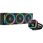 Система жидкостного охлаждения Deepcool LQ360 Ultra ARGb Soc-AM5/AM4/1200/1700/1851 черный 4-pin 38.71dB Al LCD 350W 1840gr Ret (R-LQ360-BKASMC-G-1)