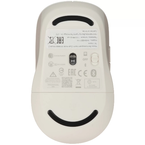 Мышь беспроводная Xiaomi Dual-mode Wireless Mouse 2 белый, 1200 dpi, радиоканал, Bluetooth, USB, кнопки - 5