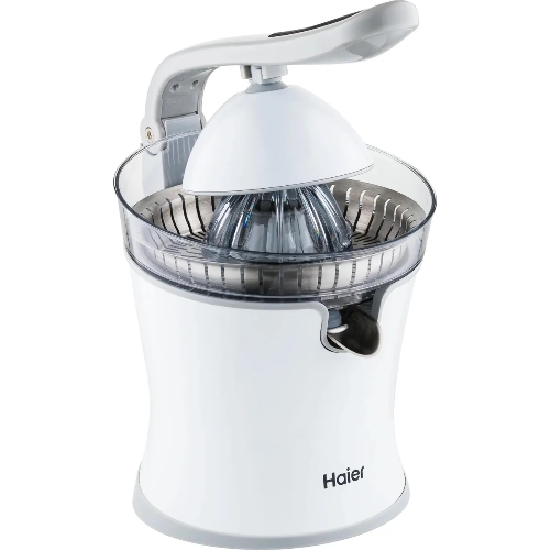 Соковыжималка Haier HJ-700 белый, цитрусовая, 100 Вт, 700 мл, механическое