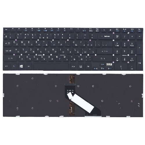 Клавиатура для ноутбука Acer Aspire 5755 5755G 5830 5830G 5830T VN7-791 VN7-791G черная с подсветкой