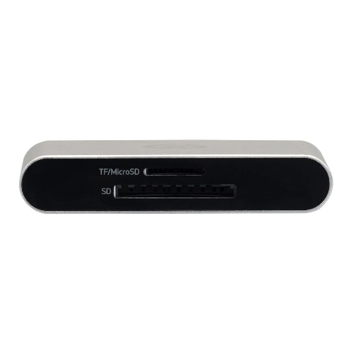 Кард-ридер Digma CR-С2501-S/серебристый/SD/TF/micro-SD/USB Type-C/алюминий