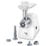 Мясорубка электрическая Bosch MFW2520W белый, 1500 Вт, 1.7 кг/мин, насадки - 4