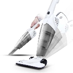 Пылесос вертикальный Deerma DX118C белый/серый, питание от сети, 230 Вт, уборка сухая, пылесборник 1.2 л