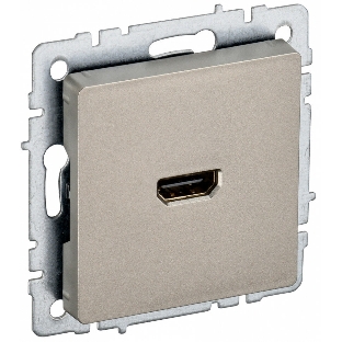 Розетка HDMI IEK BRITE РHDMI-0-БрШ шампань