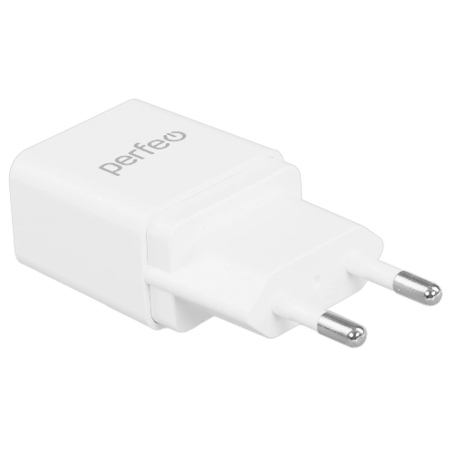 Сетевое зарядное устройство PERFEO с разъемом USB, 2А, белый (I4657)