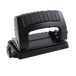 Дырокол Kw-Trio Classic Mini 09065BLACK, до 10 листов, металл черный, отверстий: 2, с линейкой