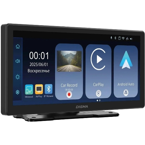 Автомобильный монитор Digma Smart Screen Mi1000 Dual 8.9" 600x1024
