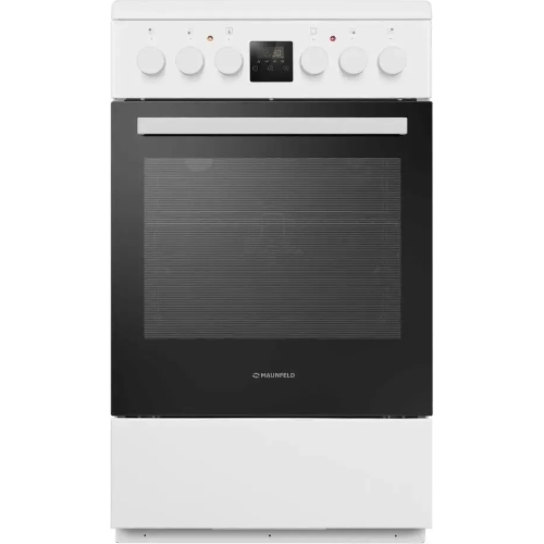 Плита электрическая Maunfeld MEC57CW08TD белый, конфорок 4 шт, духовка 59 л, 50 см x 85 см x 60 см