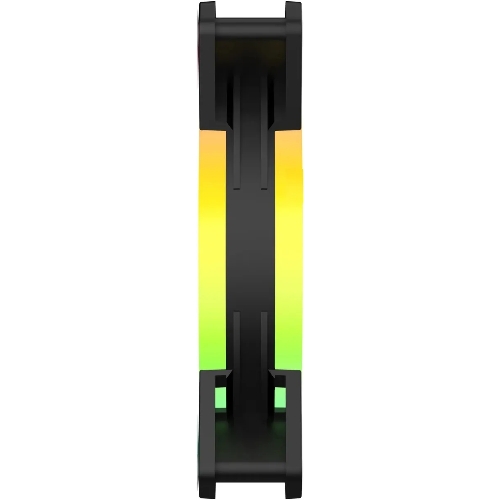 Вентилятор для корпуса GMNG GG-CF120ARGb2-PWMBK черный, 120 мм, 1500 об/мин, 26 дБ, 4 pin