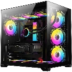 Компьютерный корпус Bloody CC-122 черный без БП ATX 10x120мм 1xUSB2.0 1xUSB3.0 audio