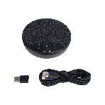 Спикерфон Intrend ITSPH-W200 4 капсюля, BT+USB, эффективный радиус 3м, ANC, AEC, AGC, полнодуплексная связь, беспроводное каскадирование 2х спикерфонов, аккумулятор: время работы в режиме разговора до 12 часов. В комплекте USB-dongle