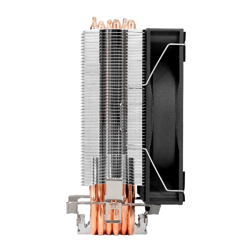 Кулер ExeGate Wizard EXX600-PWM.FRGb (Al+Cu, 6 тепл.трубки, LGA775/1150/1151/1155/1156/1200/1700/1851/AM2/AM2+/AM3/AM3+/AM4/AM5/FM1/FM2/754/939/940, TDP 180W, Fan 120мм PWM, 800-2400RPM, Hydro bearing, 4pin, 11-24db, 540г, FRGb подсветка, с термопастой, на защелках, Color Box)