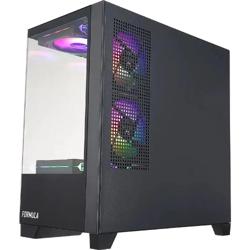Компьютерный корпус AeroCool/Formula Cristal Z1M черный без БП mATX 2xUSB 2.0 1xUSB 3.0 audio bott PSU
