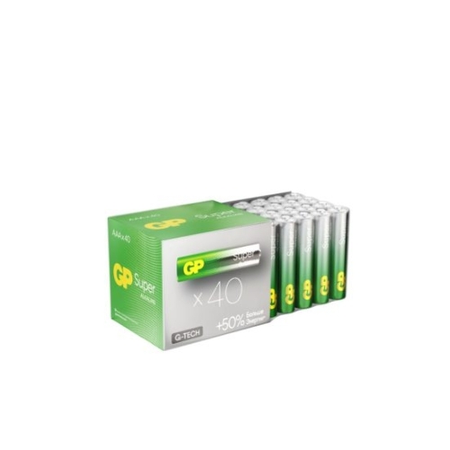 Алкалиновые батарейки GP Super Alkaline G-Tech 24А ААA - 40 шт. в пленке