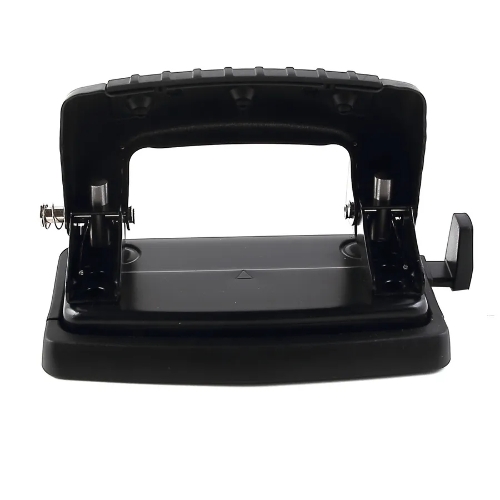 Дырокол Kw-Trio Classic Mini 09065BLACK, до 10 листов, металл черный, отверстий: 2, с линейкой
