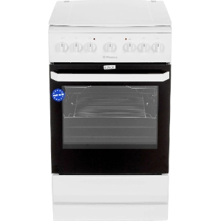 Плита электрическая Hansa FCEW54109 белый, конфорок 4 шт, духовка 65 л, 50 см x 85 см x 60 см