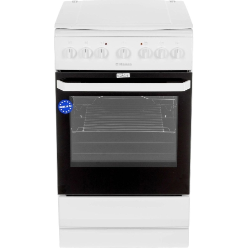 Плита электрическая Hansa FCEW54109 белый, конфорок 4 шт, духовка 65 л, 50 см x 85 см x 60 см