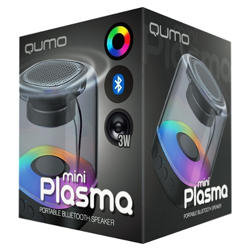 Акустическая система QUMO Plasma mini ВТ 0081 3 ВТ объемное звучание RGb