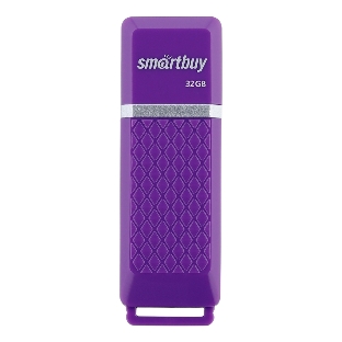 Флешка USB Smartbuy Quartz Violet (SB32GbQZ-V), 32Gb, USB 2.0, R/W 25/15, фиолетовый