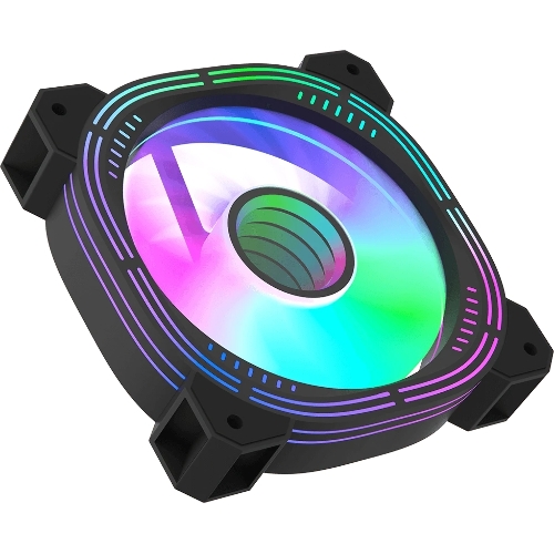 Вентилятор для корпуса Formula Nulight 12BK RGb 120х120x25 черный 3-pin 4-pin (Molex) 19.06дБ (NULIGHT 12BK FR) Ret