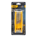 Набор складных шестигранных ключей TORX Deli DL234308 размеры T9,T10,T15,T20,T25,T27,T30,T40, пластиковый держатель