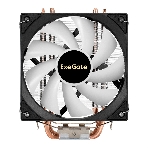 Кулер ExeGate Wizard EXX600-PWM.FRGb (Al+Cu, 6 тепл.трубки, LGA775/1150/1151/1155/1156/1200/1700/1851/AM2/AM2+/AM3/AM3+/AM4/AM5/FM1/FM2/754/939/940, TDP 180W, Fan 120мм PWM, 800-2400RPM, Hydro bearing, 4pin, 11-24db, 540г, FRGb подсветка, с термопастой, на защелках, Color Box)