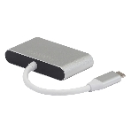 Кард-ридер Digma CR-С2501-S/серебристый/SD/TF/micro-SD/USB Type-C/алюминий